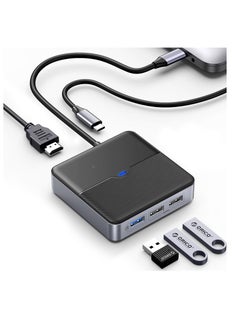 Buy 5 in 1 USB C Hub, USB C Docking Station with 4K HDMI, 60W PD Charging, USB Port 5 Gbps, 2 USB Port 480Mbps, Type C Multiport Adapter for Laptop in UAE