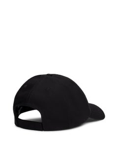 Buy Women's Linear Logo 6 Panel Cap - Cotton, Black in Saudi Arabia