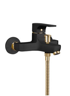 Buy Wall Mounted Single Lever Bath Mixer With Hand Shower Set in UAE
