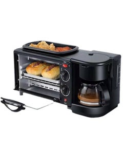 Buy 3 in 1 Multifunction Breakfast Set Oven Fryer Coffee Maker 1.5 L in Saudi Arabia