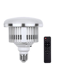 اشتري 85W LED Light Bulb 3000K-6500K Photography Lamp Bulb Energy-saving Adjustable Brightness E27 Mount with Remote Control for Photography Studio Home Warehouse Office Hotel في السعودية