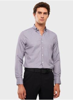 Buy Striped Slim Fit Shirt in Saudi Arabia