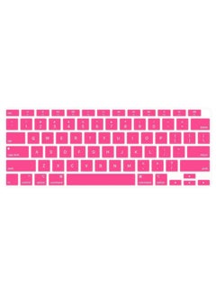 اشتري US Layout Keyboard Cover for MacBook New Air 13-Inch Retina Display Touch ID Model A2179/A2337 Release 2020/2021 Pink في الامارات