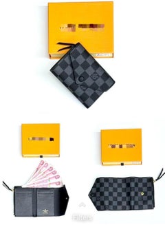 Buy Luxury Leather Skin bifold wallet, Double Side Genuine Wallet in UAE