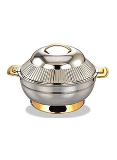 اشتري Stainless Steel Sahara Luxury Style Casserole Hotpot 5000ML في الامارات