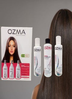 Buy Ozma CRYSTAL hair Taming Brazilian keratin System  Hair Straightening Natural Ingredients 150 ML . STEP 2 in UAE