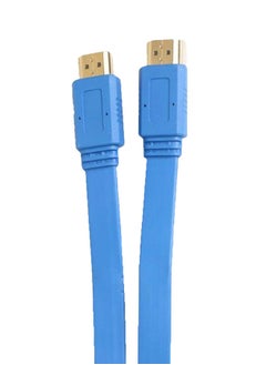 Buy HDMI To Flat Cable Blue in Saudi Arabia