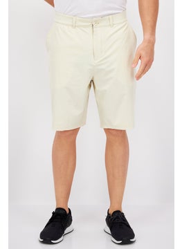 اشتري Men Sportswear Fit Golf Shorts, Beige في الامارات