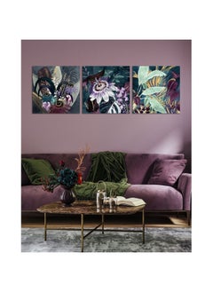 Buy Petite Set Of 3 Canvas Multicolor 40x40Cm in UAE