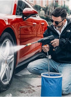 Buy Portable Professional car wash water gun wireless 30000mAh jet foam washing Washer High Pressure Machine in Saudi Arabia