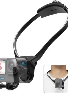 اشتري Smartphone Neck Mount Chest Holder Strap for GoPro hero11/10/9/8/7 Insta360 AKASO DJI Action Camera Video Record Accessories في السعودية