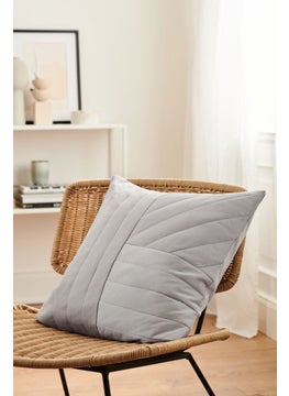 Buy Decorative Cushion Cover 50 x 50 cm, Grey in UAE