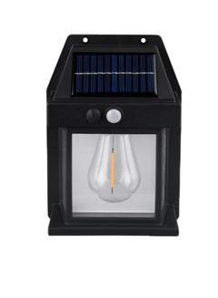 اشتري مصابيح أمان تعمل بالطاقة الشمسية في الهواء الطلق مزودة بمستشعر للحركة الشمسية مع 3 أوضاع إضاءة، مصابيح حائط شمسية لاسلكية مقاومة للماء تعمل بالطاقة الشمسية لحديقة المنزل والمرآب للاستخدام باللون الأسو في الامارات