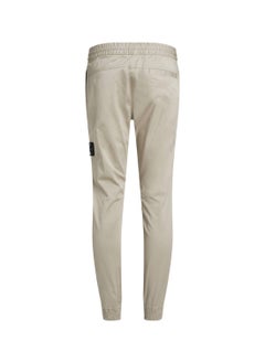 Buy Men's Casual Pants - Cotton Twill Skinny Chinos, Taupe in UAE