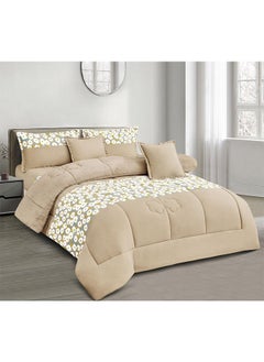 Buy Queen Comforter Set - 6 Pieces Bed in A Bag Queen Comforters Queen Size,Complete Bedding Sets with Comforter, Flat Sheet, Fitted Sheet and Pillowcases Shams(TYH-002) in Saudi Arabia