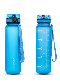 Buy 1000ml Water Bottle For Adults And Kids USA Tritan Material Non-Toxic BPA Free - Fast Flow Flip Top Leak Proof Lid and One Click Open in UAE