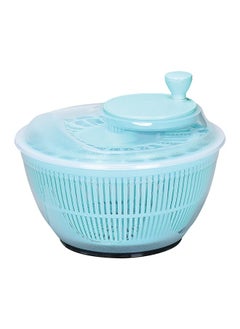 Buy Salad Spinner 4.75 L BPA Free Manual Cyan 26.2 CMX26.2CM X20.7 CM in Saudi Arabia