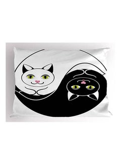 Buy Decorative Cuddling Cats Printed Pillowcase, in Egypt