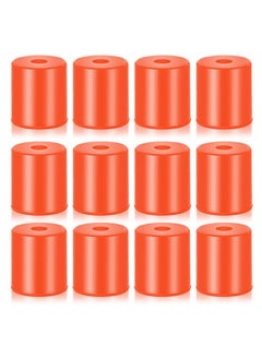 اشتري 3D Printer Heat Bed Leveling Parts,12Pcs  Printer Hot Bed Mounts Column Stable Tool, Printer Parts Heat Buffer Silicone Heat Bed Parts Compatible with CR-10 Ender 3 Bottom Connect (Brown, 0.7 Inches) في الامارات