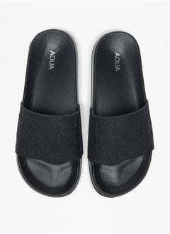 Buy Women's Textured Slip-On Slides in Saudi Arabia