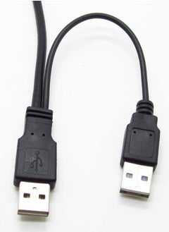 اشتري كيندكس Kx1610 كابل 5 دبوس ذكر إلى 2xUsb2.0 ذكر لقرص صلب خارجي (ميني بي إلى طاقة مزدوجة 2xUSB) 1 متر أسود في مصر