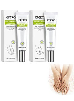 Buy 2 Pcs Nail Treatment Repair Gel, Toe Be Health Instant Beauty Gel For Nail Growth Care， Restores Appearance of Discolored or Damaged Nails（20g+20g） in Saudi Arabia