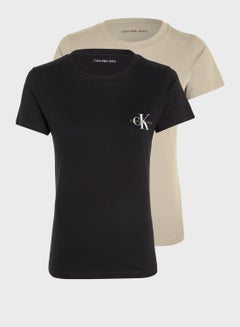 Buy 2 Pack Logo Crew Neck T-Shirt in Saudi Arabia