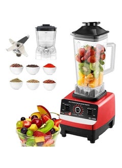 اشتري Blender 4500W Heavy Duty Commercial Grade Blender 6 Blades Mixer Juicer For Fruit Food Processor Grinder Mill Chopper Mill And Ice Smoothies في الامارات