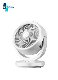 اشتري 2000mAh Battery Small USB Desk Fan, Mini Desk Fan, Adjustable Portable Silent 4 Speed Strong Airflow Desktop Personal Fan for Indoor Home Bedroom Office Outdoor Travel (White) في السعودية