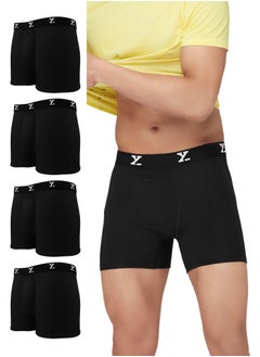 Buy Pack of 5 men's IntelliSoft Modal Boxer Briefs in UAE