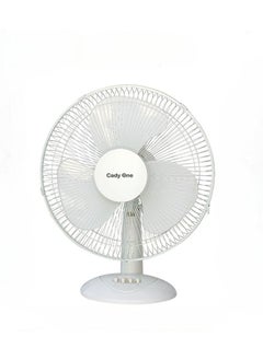 Buy Table fan with 3 speeds, white, Cady One in Saudi Arabia