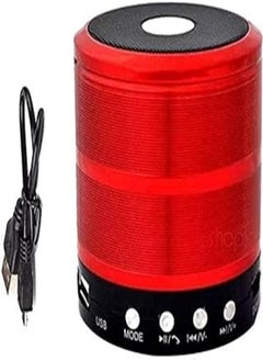 اشتري Generic CARE CASE® WS-887 Portable Mini Bluetooth Subwoofer Bass Speaker MP3 Player FM Radio (Colour- RED) في مصر