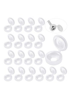 اشتري Hinged Screw Cover Caps Plastic Screw Caps Fold Screw Snap Covers Washer Flip Tops في السعودية