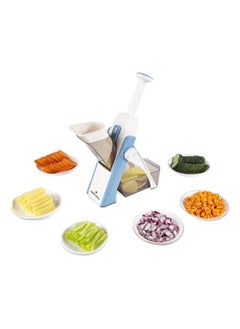 Buy 5 in 1 Mandoline Slicer Vertical Vegetable Fruit Cutter - Light Blue in Egypt