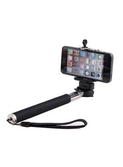 Buy Monopod Selfie Stick With Bluetooth Remote Control Black in UAE