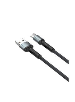 اشتري صلابة مايكرو USB كابل بيانات 1 متر مايكرو USB كابل شاحن المحمول النحاس الأساسية 6 مرات أقوى LS63 في السعودية