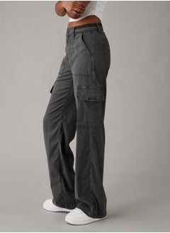 اشتري AE Dreamy Drape Stretch Cargo Super High-Waisted Baggy Wide-Leg Pant في السعودية