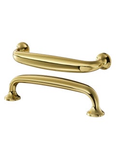 Buy Handle Brass Colour 112mm 2 Packs in UAE