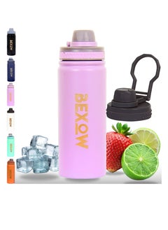 Buy BEXOW Double Wall Vacuum Flask – Insulated Stainless Steel Water Bottle, 750ml, Leak-Proof, Durable, Hot & Cold Beverage Thermos in UAE