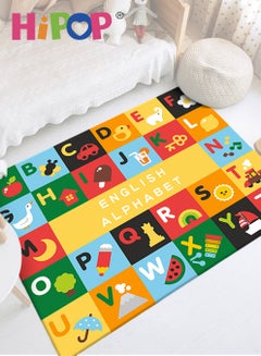 Buy Washable Children's Play Mat,with Alphabet Learning and Object Cognition,Early Education Toy 230*160cm in Saudi Arabia