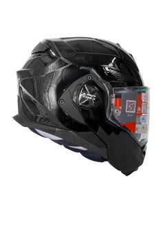 Buy FF901 ADVANT X Solid Gloss Black Modular Helmet | Lightweight Full Face Helmet | Flip-Up Bluetooth Helmet | Scratch-Resistant, Uv-Resistant Visor Helmet - 609260 in UAE