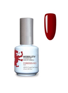 Buy Gel Nail Polish 15 ml, Long Lasting, Chip Resistant, Requires Drying Under UV Led Lamp Forbidden Red Nbgp13 in UAE