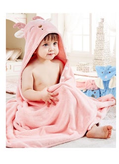 اشتري Hooded Towels For Kids 3-13 Years, Premium Beach Or Bath Towel, Rabbit Design, Ultra Soft, And Extra Large, 100% Cotton Children'S Swimming/Bath Towel With Hood Pink Deer في السعودية