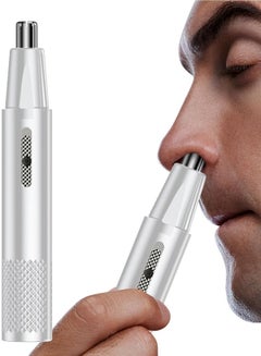 Buy Electric Men's Nose Hair Trimmer Facial Hair Remover for Eyebrows Ears Nose Easy Cleaning in Saudi Arabia
