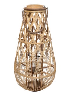 Buy Tall Bamboo Lantern, Natural - 56 cm in UAE