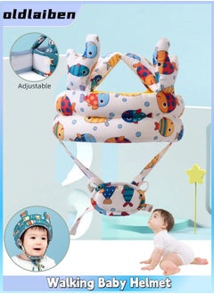 Buy Walking Baby Helmet, Toddler Adjustable Safety Helmet, Baby Helmets, Baby Head Bumper Protection, For Crawling & Walking（Little white fish） in Saudi Arabia