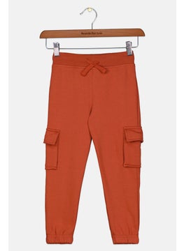 اشتري Toddlers Girl Plain Pull On Pants, Dark Orange في الامارات