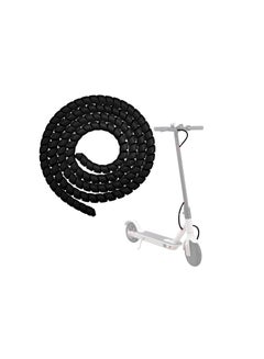 Buy 120cm Scooter Brake Line Tube Spiral Winding Cable Protector (Black) in UAE