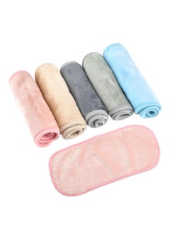 Buy Makeup Remover Cloths Microfiber Reusable Fast Drying Washcloth, Makeup Remove Face Towels for Women (5 Pcs) in Saudi Arabia