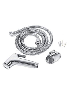 Buy Handheld Toilet Sprayer Kit Multi Functional ABS Stainless Steel Bathroom Bidet Shower Sprayer Hose Holder Wall Bracket Set Bathroom Toilet Bidet Attachments Baby Cloth Diaper Sprayer in UAE